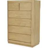 Heartford 5 Drawer Chest in Weathered Tan Natural Finish Wood